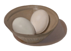 bowl of eggs